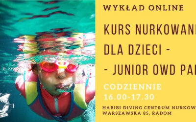 Wykład online – kurs dla dzieci Junior OWD 10-14 lat
